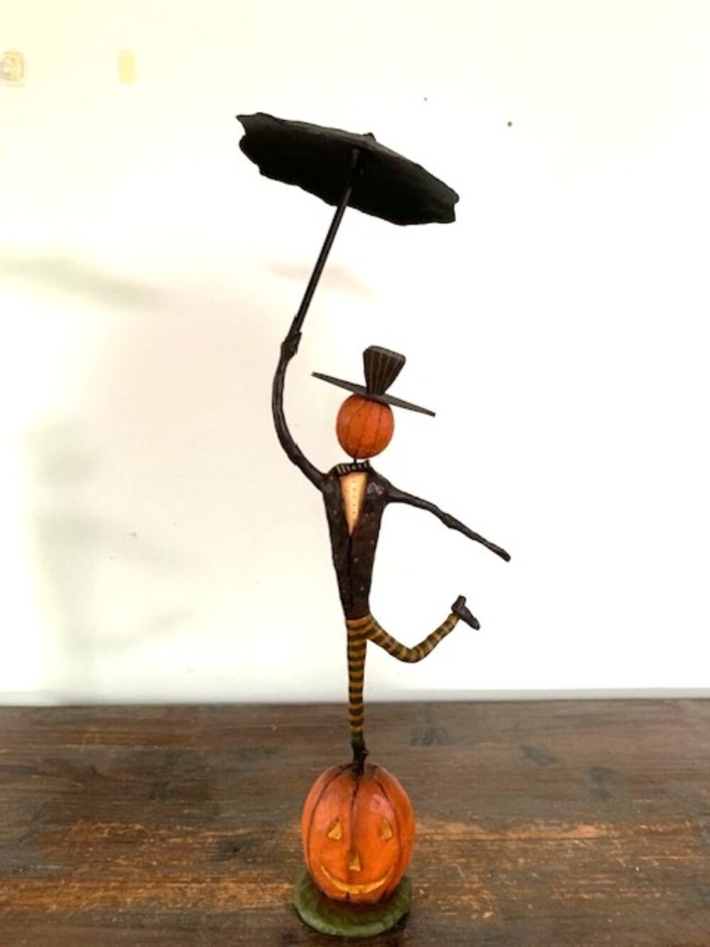 Lang August Moon Dancing Pumpkin Man Halloween Figure Dan Di Paolo 2003
